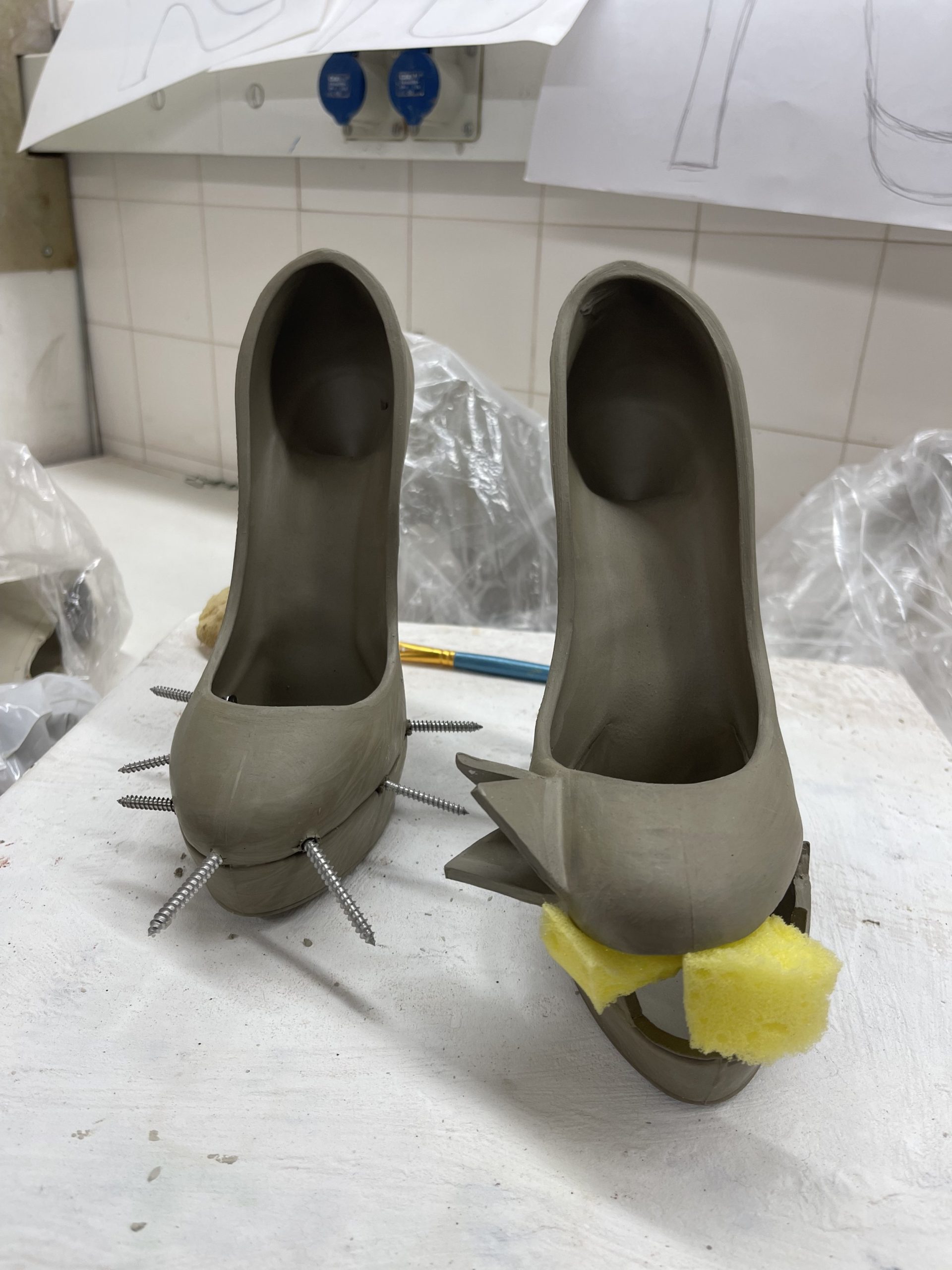  Experimenting with steel and opening up the shoe toe  