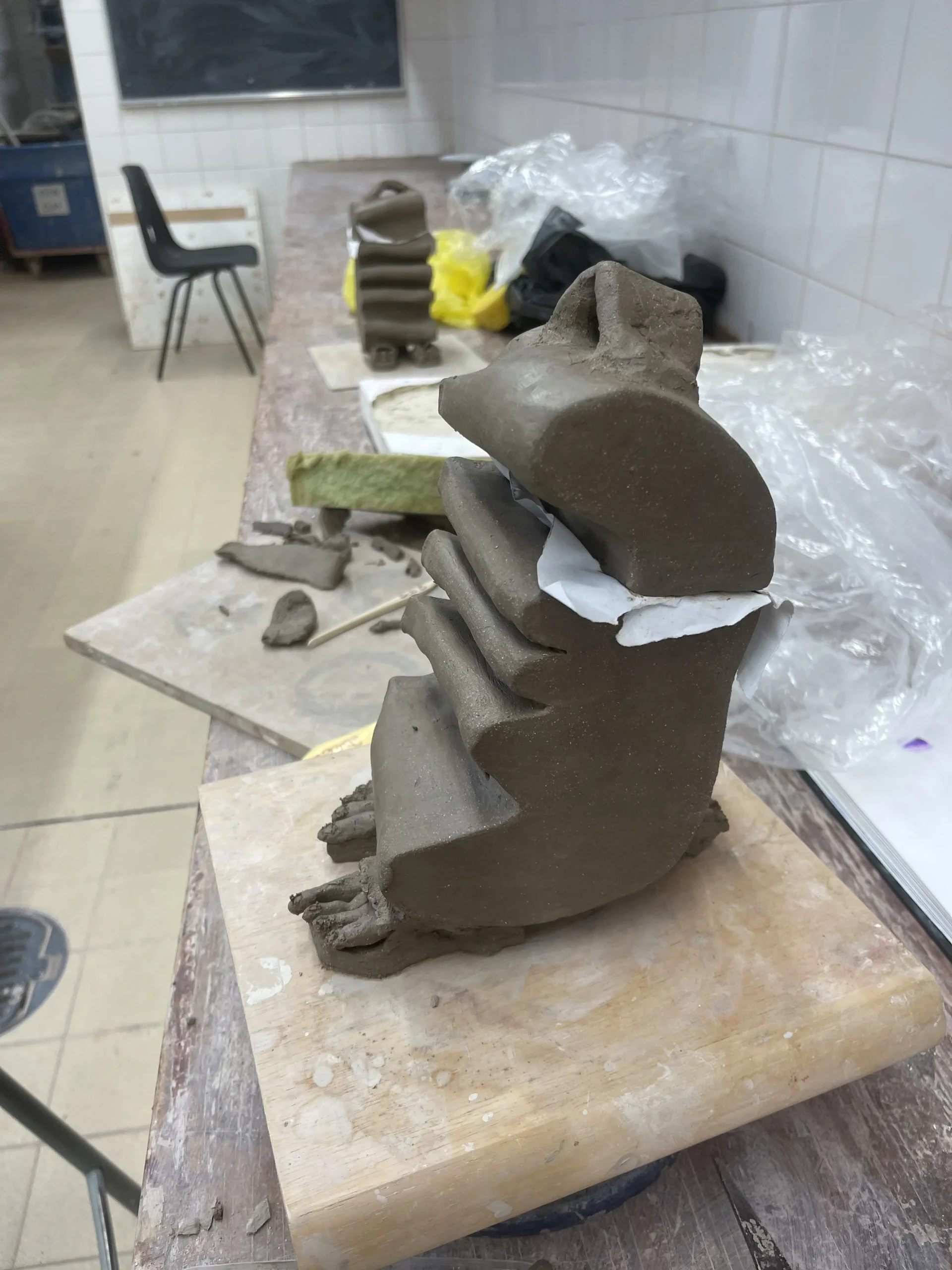  I added feet which added a human form narrative . 