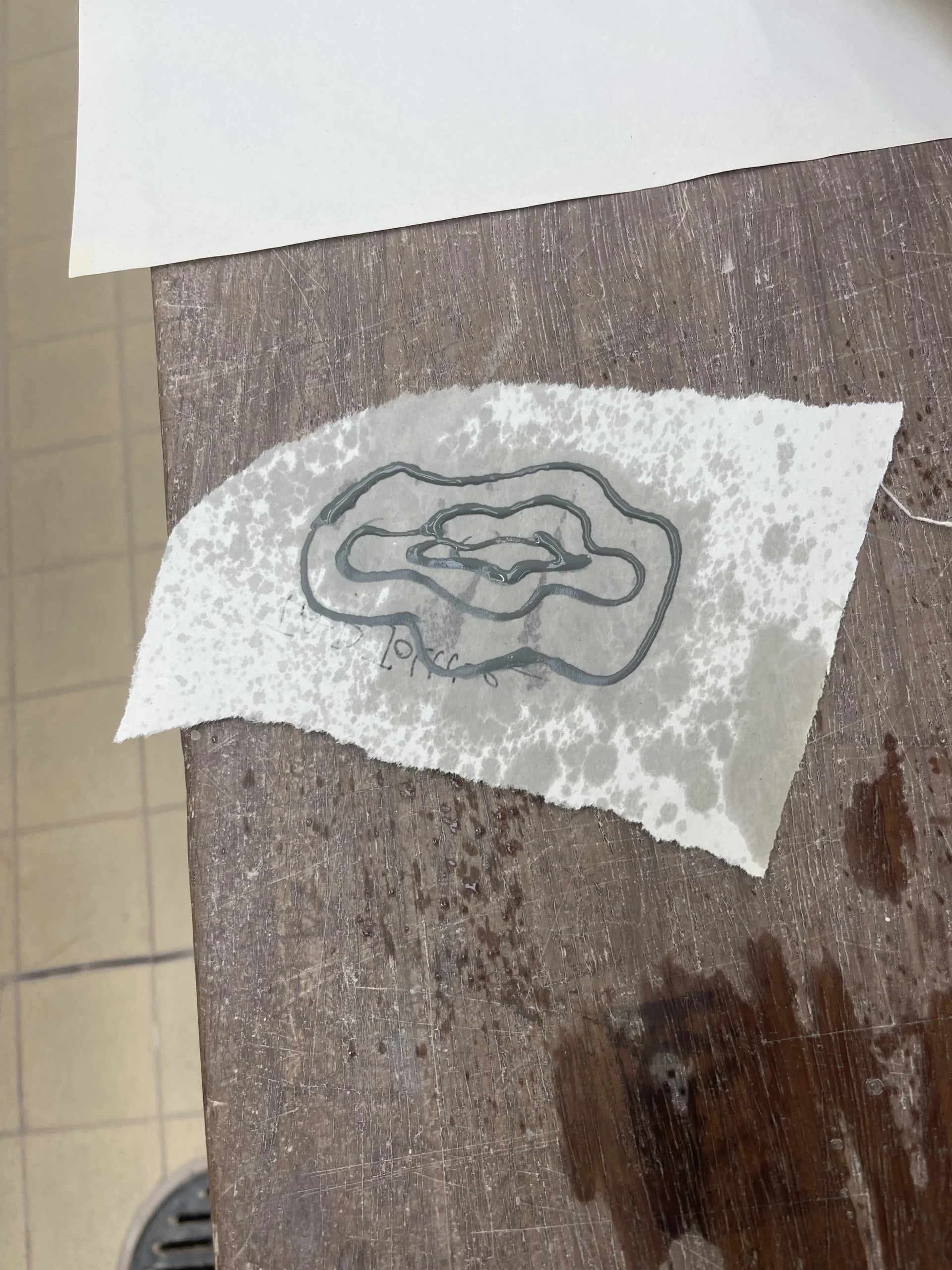  Adding slip trailing and sgraffito I created signatures on one box and contour lines on the other one. The signatures act as reminders of marks a generation of Doctors have made and the contour lines the many walking journeys and happy memories both past and current. 