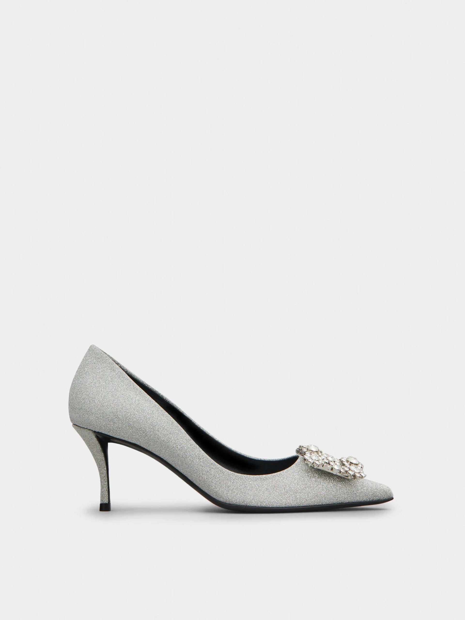  Flower stress buckle pumps by Roger Vivier. 